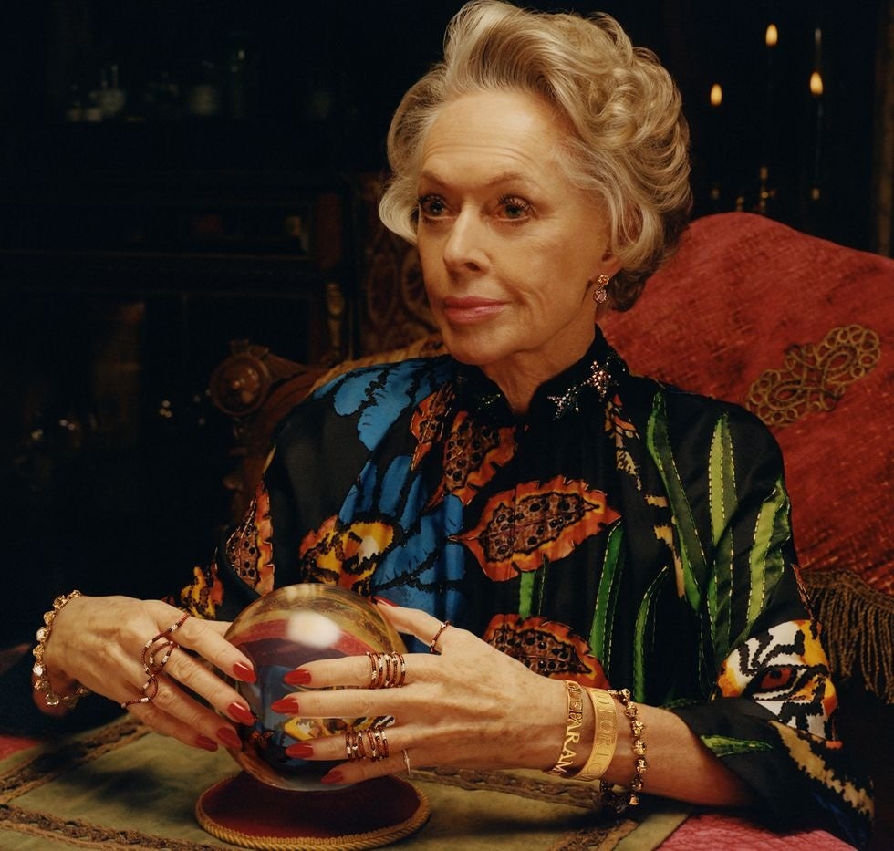 In 2018, the then-88-year-old Tippi Hedren became the new face of Gucci's jewelry and timepieces. Photo: Gucci