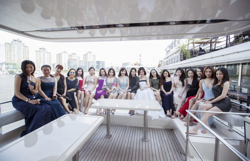 "Unlimited" subscribers at Ms Paris gather for a yacht experience event put on by the luxury rental service. (Courtesy Photo)