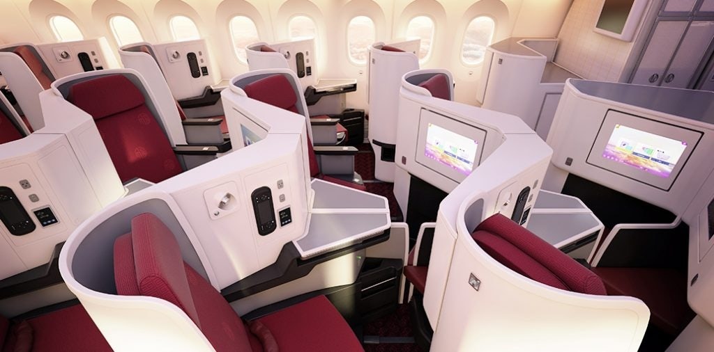 Hainan Airlines has upgraded its business-class seats to attract luxury travelers. Photo: Courtesy of Hainan Airlines