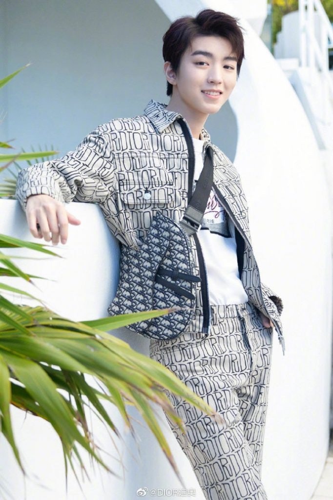 Dior's China brand ambassador Junkai Wang wearing the brand's iconic Saddle Bag. Photo: @Dior's official Weibo.