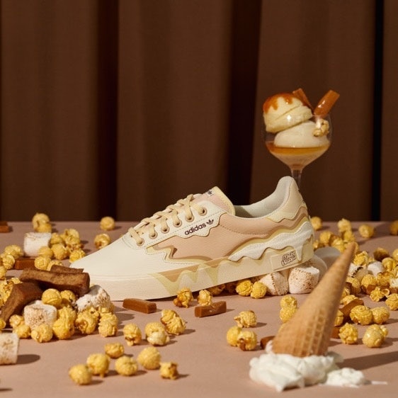 A sneaker from the adidas Originals x Melting Sadness Ice Cream Collection. Photo: Melting Sadness