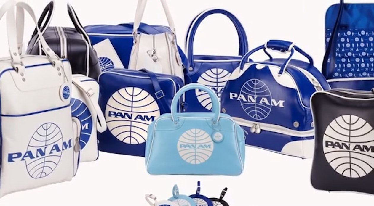 The classic Pan Am flight bag evokes nostalgia for the Golden Age of Aviation. (Photo: Courtesy of Pan Am Brands)