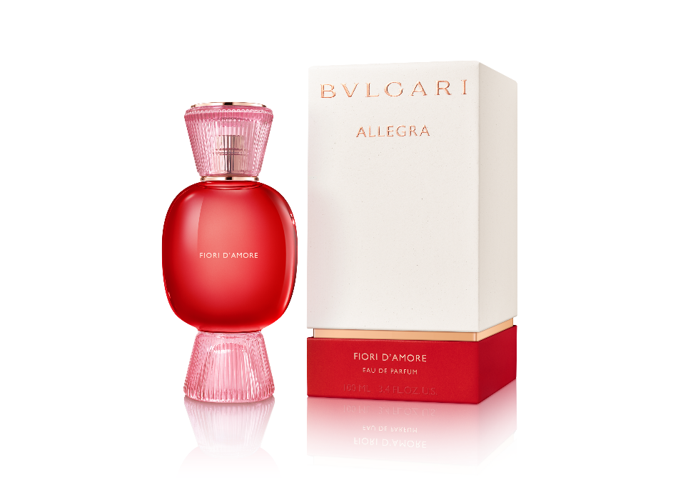 The outer packaging of The Bvlgari Allegra Collection. Photo: Courtesy of Bvlgari