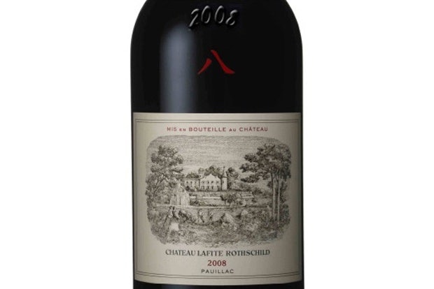 Chateau Lafite imprinted its 2008 vintage with the Chinese character "eight"