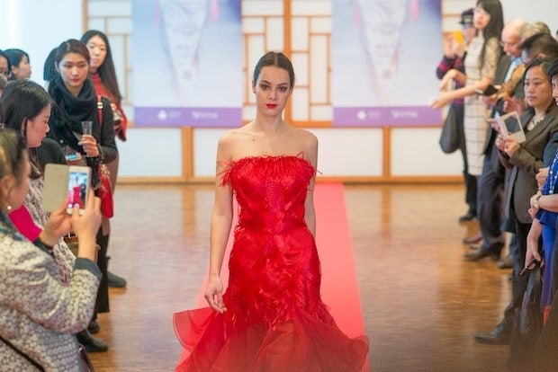 A look at Grace Chen's Paris Fashion Week runway show. (Brandie Raasch)