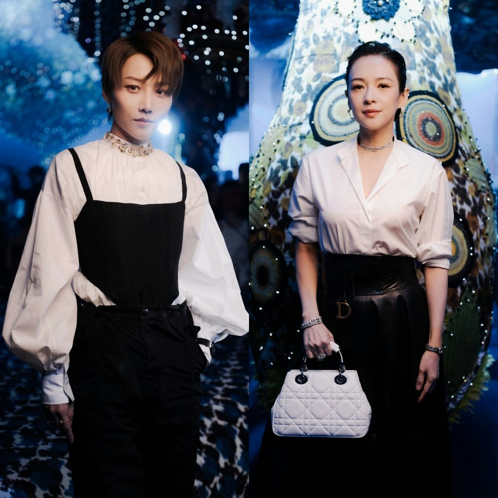 Brand ambassador Liu Yuxin and Chinese actress Zhang Ziyi sat front row at the Dior Fall 2023 show. Photo: Dior
