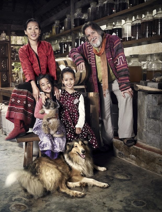Minguo Li-Margraf, husband Josef Margraf, who passed away in 2010, and their children. (Courtesy Photo)