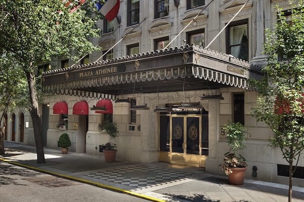 The exterior of the Hotel Plaza Athénée on New York's Upper East Side. (Hotel Plaza Athénée)