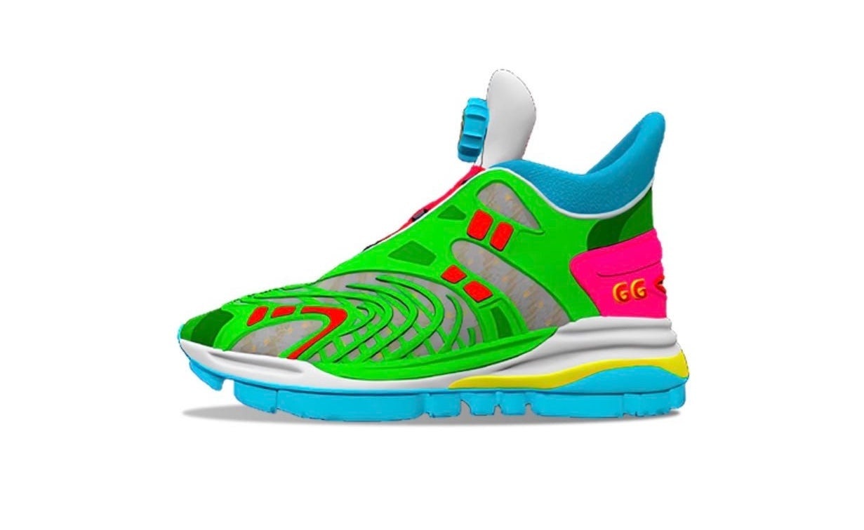 Gucci recently launched affordable virtual sneakers aimed at Roblox’s young players. Photo: Courtesy of Gucci