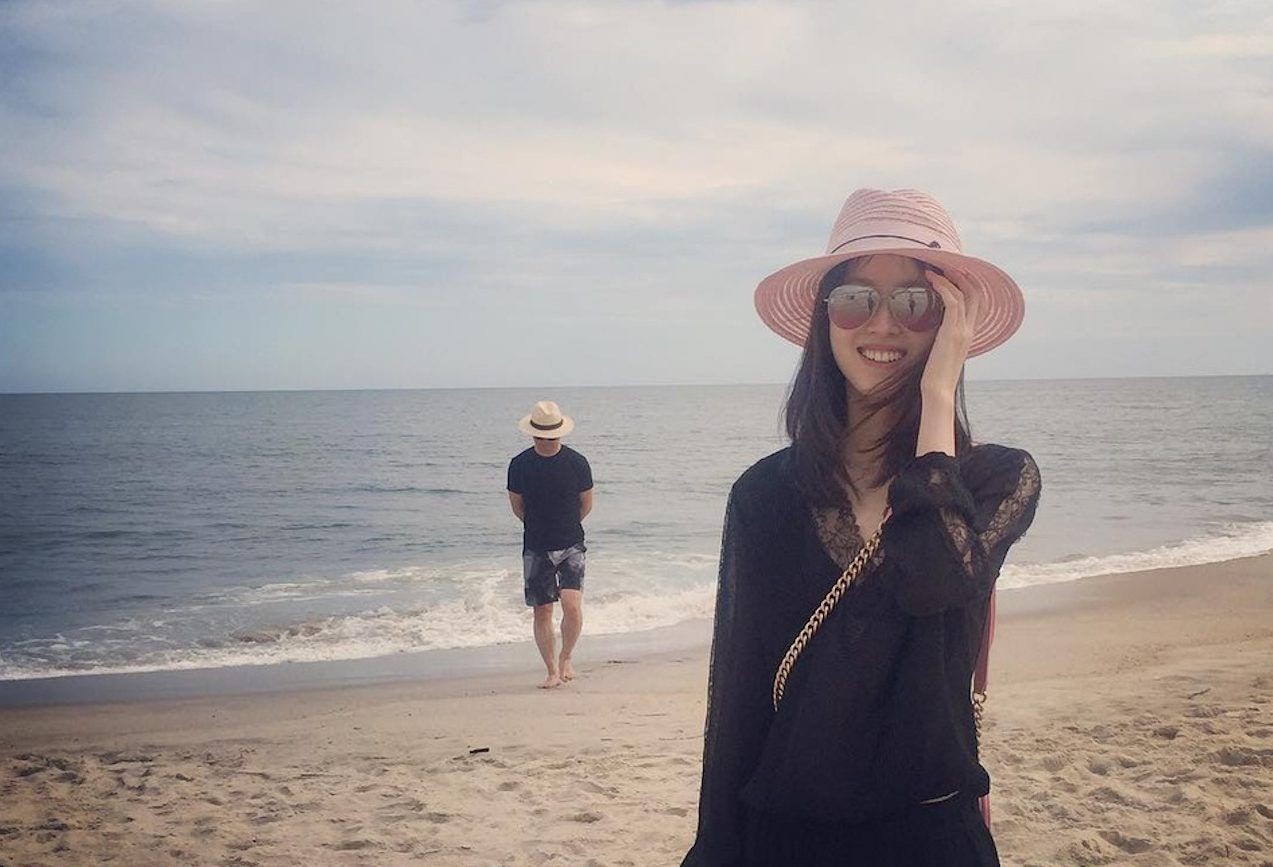 Trending in China: 'Leaked' Beach Pictures of Zhang Zetian, the Face of JD Fashion