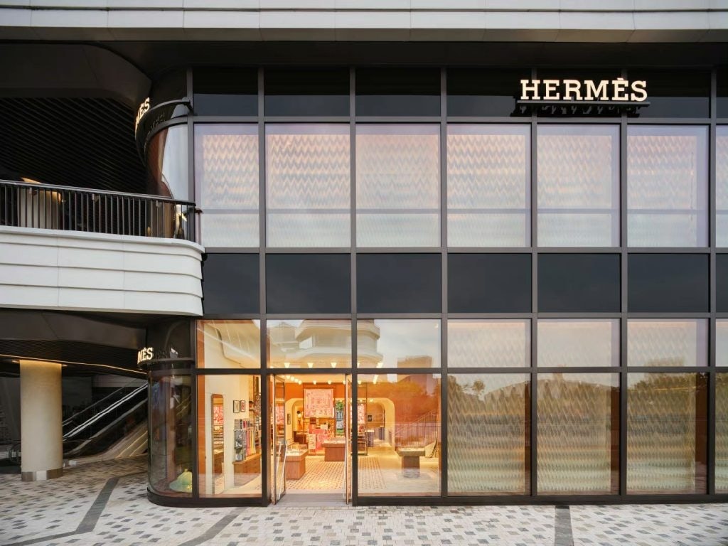 Hermès opened its fourth store in Shanghai at Taikoo Li Qiantan mall on October 27: Photo: Hermès