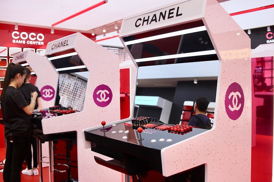 Coco Game Center’s pop-up stores across Asia’s fashion capitals featured driving games, claw machines, and twisted-egg machines. Photo: Sina Fashion
