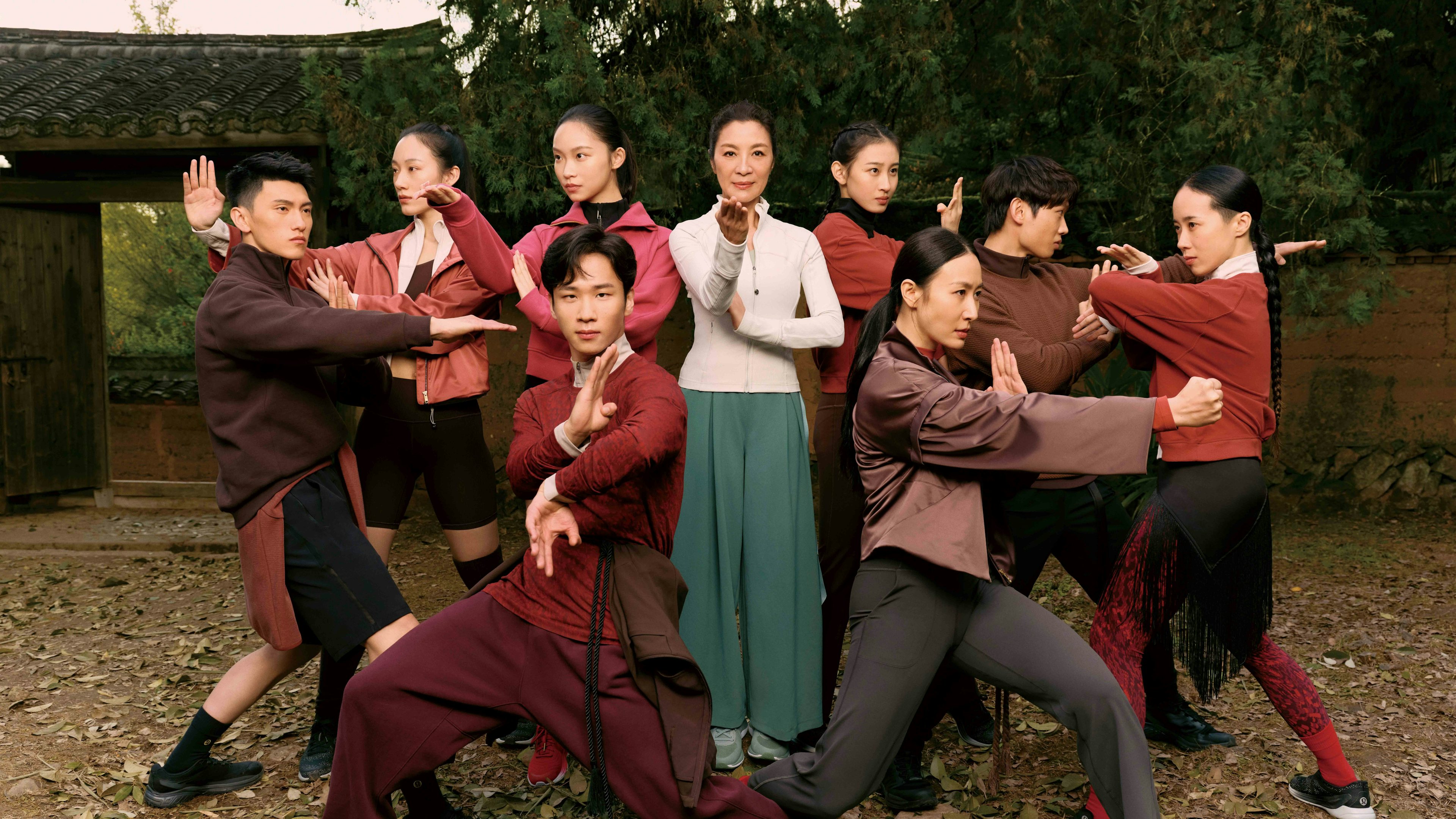 Michelle Yeoh and dancers in Lululemon’s Year of the Dragon short film “Be Spring.” Photo: Lululemon