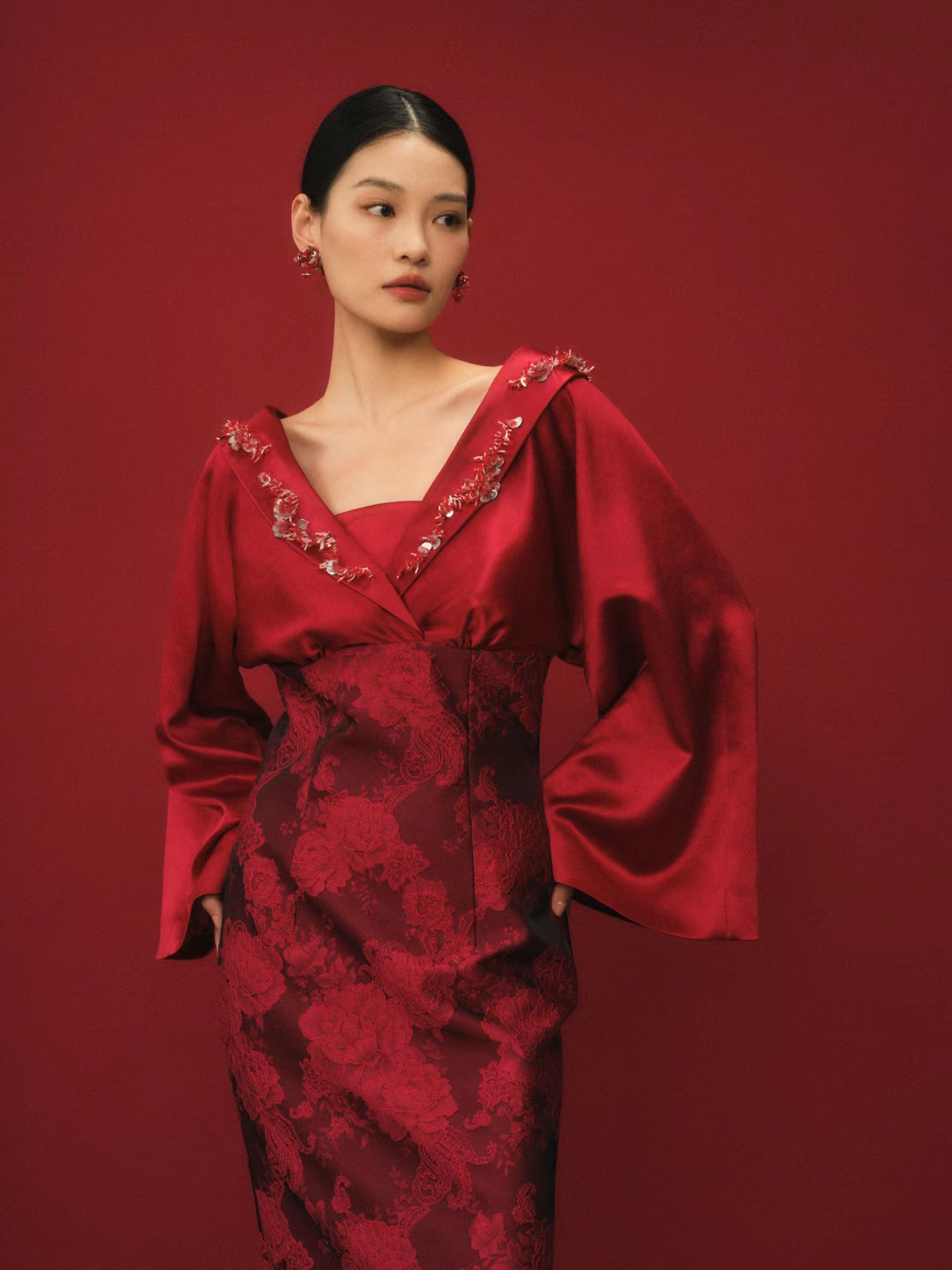 Tangxindan collaborated with specialist local embroiderers to elevate its haute couture pieces. Photo: Tangxindan
