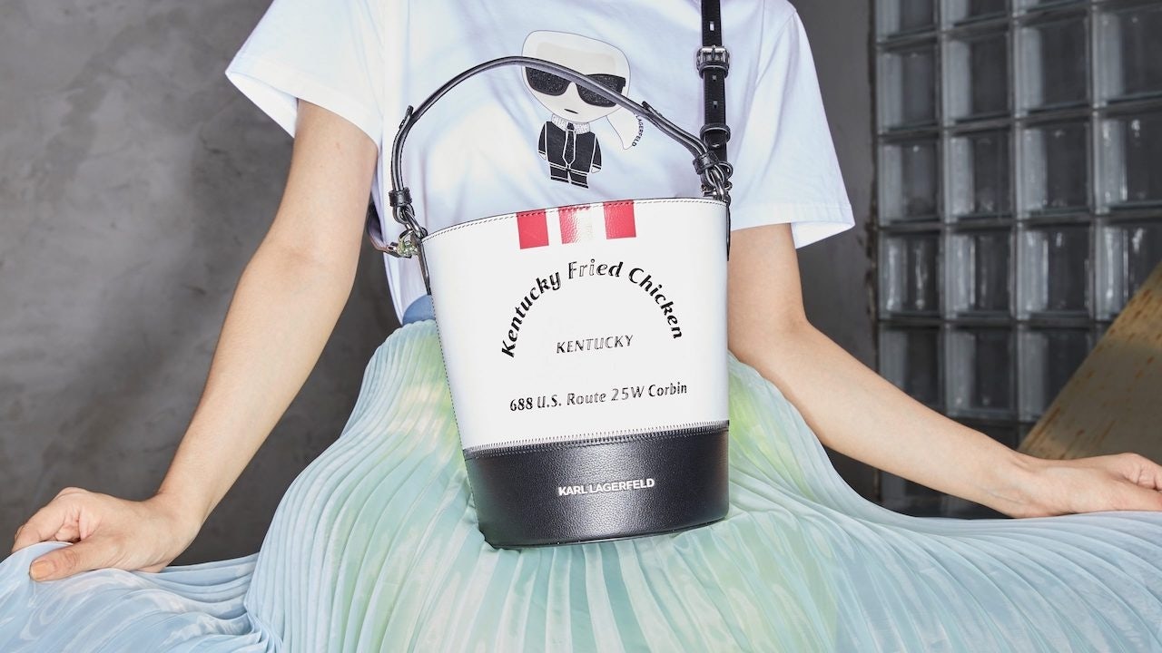 KFC and Karl Lagerfeld collaborated in 2020 on two limited-edition handbags on Tmall. (Image: Alizila)
