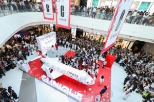 All onboard for Clinique: This spectacular installation was the centerpiece of the brand’s Chinese New Year celebrations.