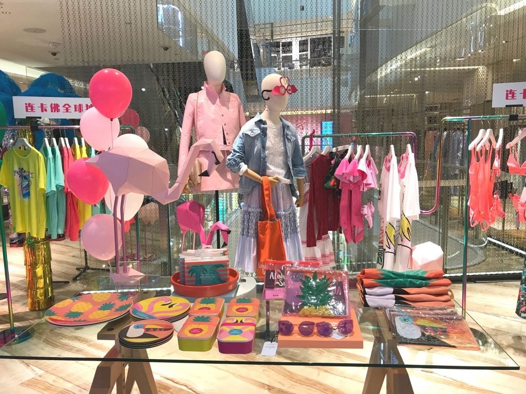 The Webster pop-up in Lane Crawford in Shanghai features fashion and lifestyle products from more than 20 different international brands. (Photo by Tamsin Smith)