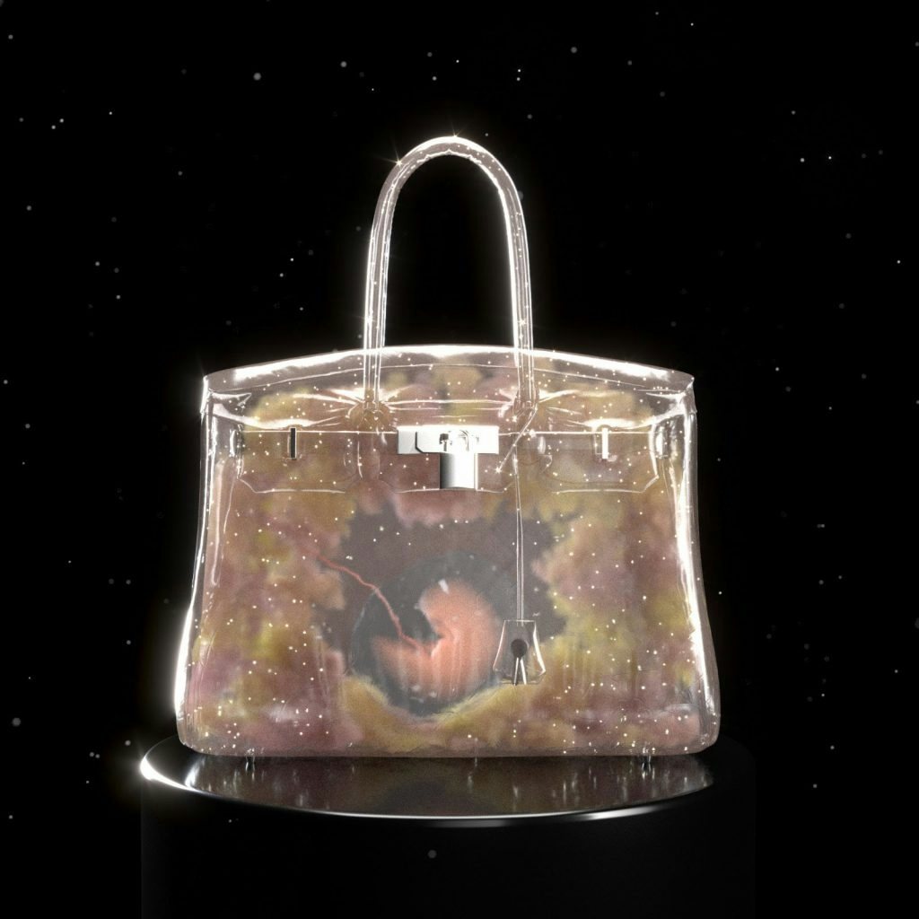 The "Baby Birkin" NFT sold in a Basic.Space auction for the equivalent of 23,500. Photo: Mason Rothschild