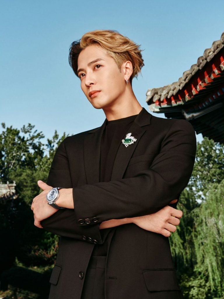 Chinese singer Jackson Wang wears pieces from Cartier's Le Voyage Recommencé fine jewelry series. Photo: Cartier