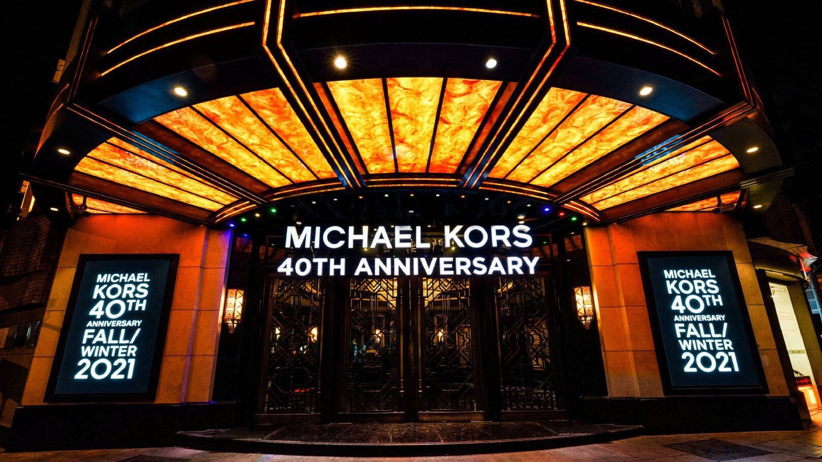 Michael Kors launched its Fall 2021 Collection digitally — celebrating its 40th anniversary — and reached Chinese consumers via a live telecast in Shanghai. Photo: Courtesy of Michael Kors