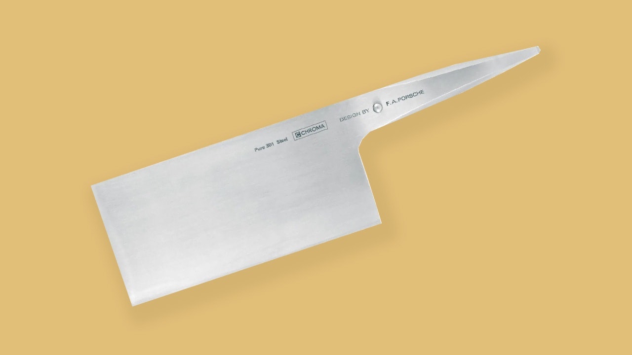 Porsche's $240.00 Chinese kitchen knife is described as "indispensible for the Oriental kitchen." Photo: Porsche 