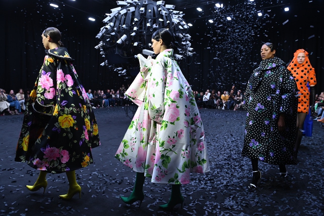 As part of the eponymous label's LFW celebrations, British breakthrough designer Richard Quinn has brought his iconic floral prints to the metaverse in his first-ever NFT series. Photo: Richard Quinn