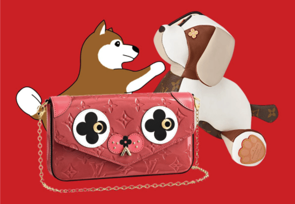 Louis Vuitton created a cartoon dog for the Chinese New Year. Photo: Louis Vuitton website