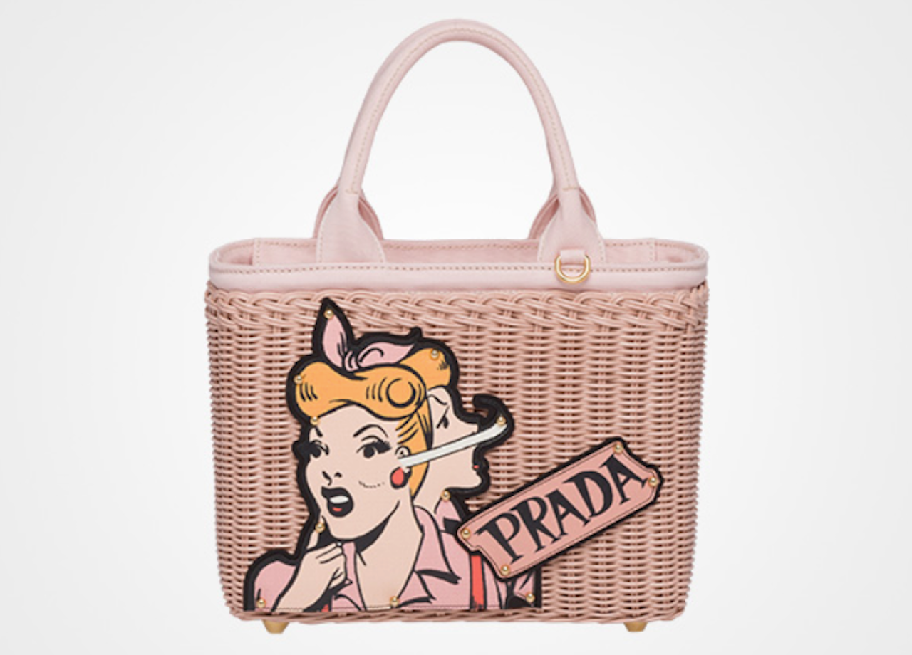 Prada wicker bag. Photo: Prada website