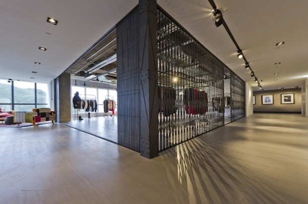 External view of the communal press & exhibition ‘cage’