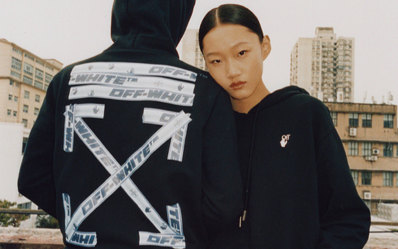 Virgil Abloh’s Off-White label released a limited edition on WeChat today, featuring denim jackets and hoodies. But is it the right move? Photo: Off-White's WeChat
