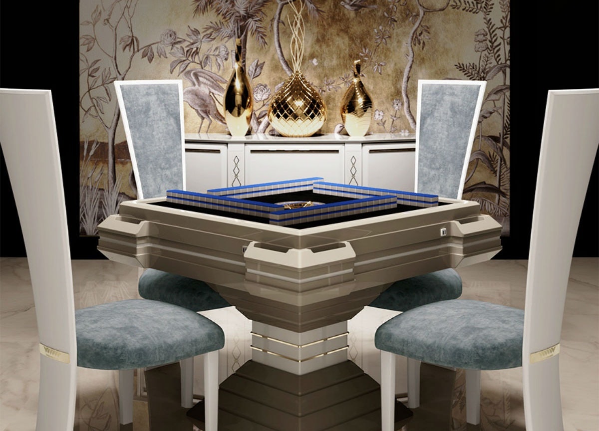 A rendering of a luxury mahjong table by Vismara Design. (Courtesy Photo)
