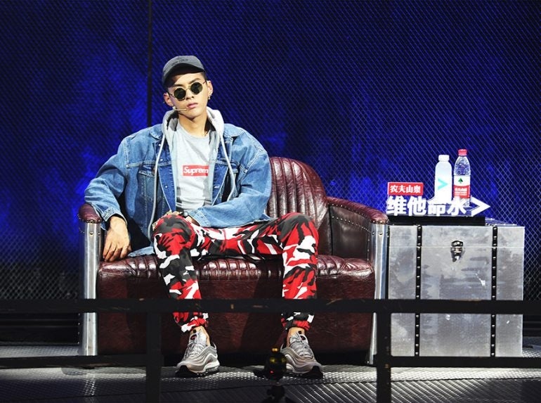Kris Wu in Rap of China. Photo: Sina Fashion