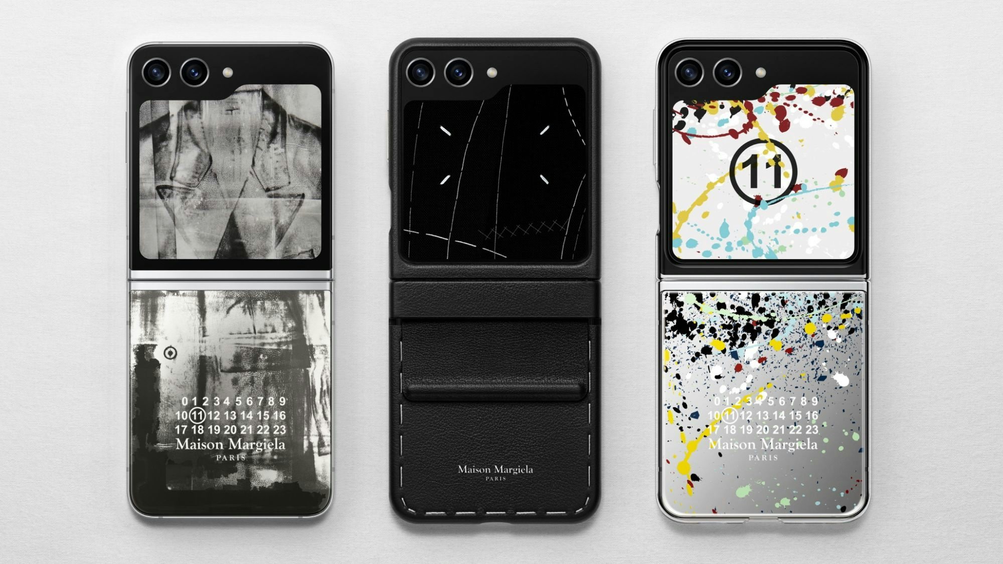 Maison Margiela and Samsung have teamed up once more, launching a limited edition Galaxy Z Flip 5. Photo: Samsung