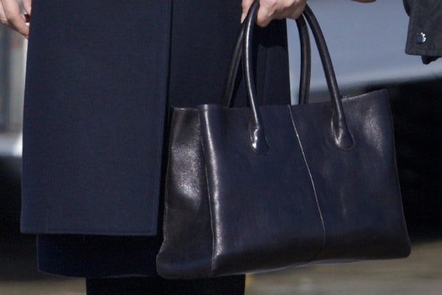 Peng's Exception handbag, identified by eagle-eyed netizens and confirmed by Exception's PR rep.