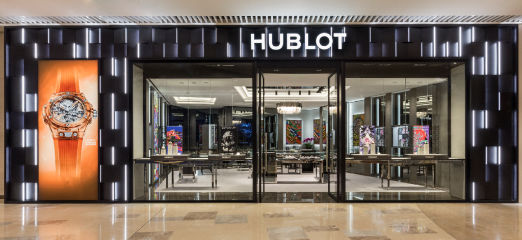 HUBLOT‘s first boutique in Central China at Heartland 66 in Wuhan. Photo: Heartland 66
