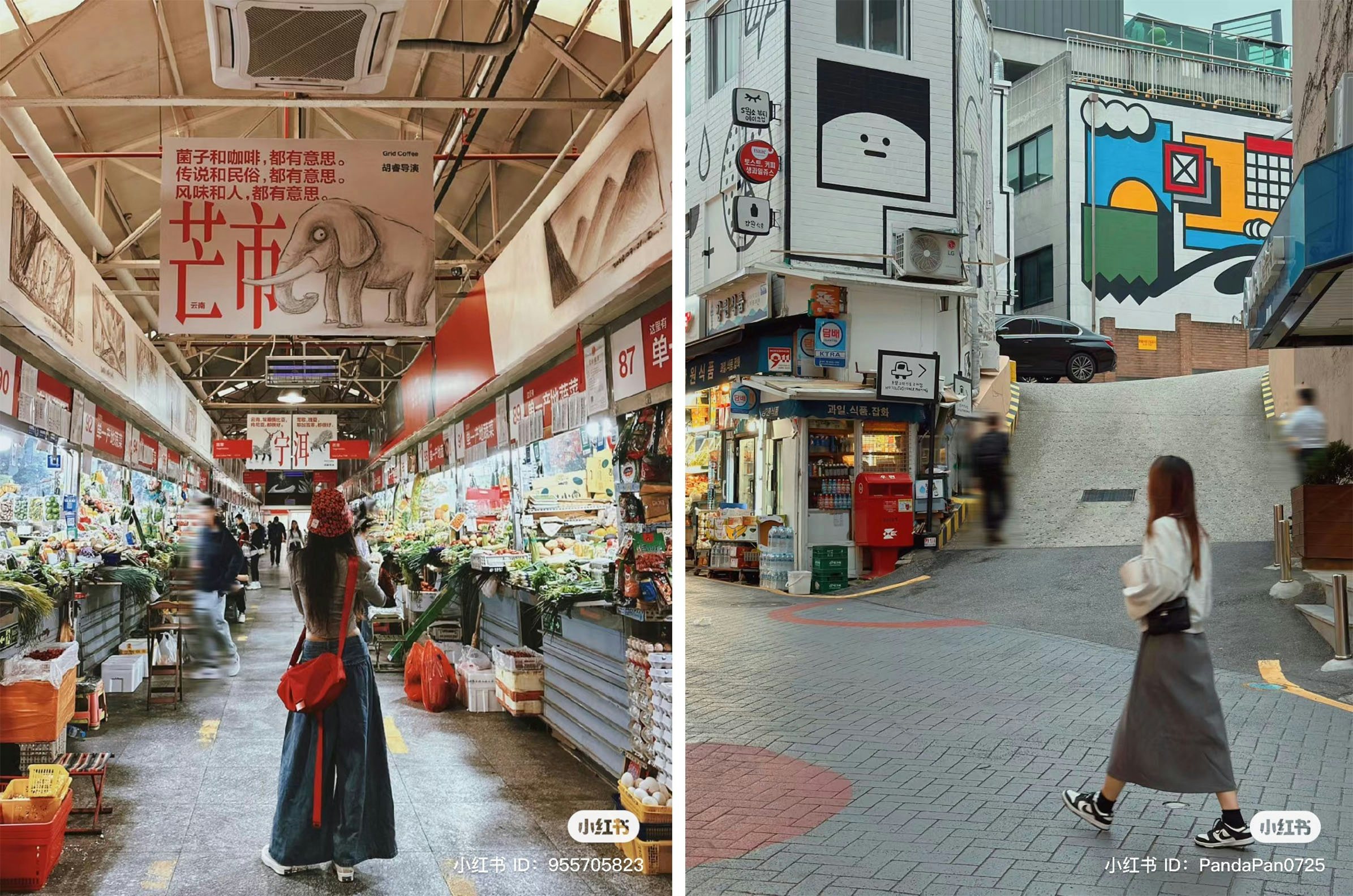 City walks and trips to the wet market have become popular activities among China's Gen Z. Photo: Xiaohongshu
