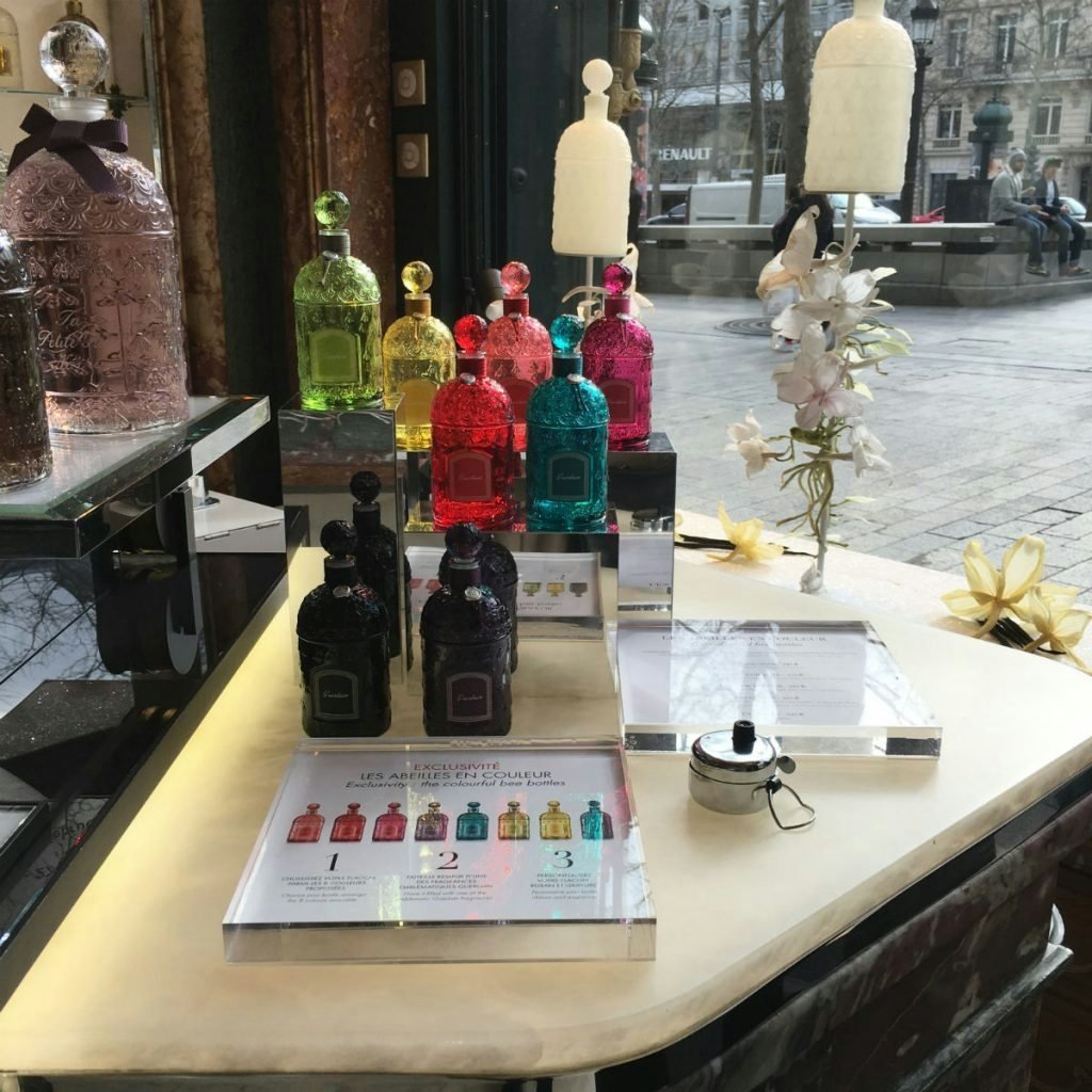 Guerlain Paris offers tourists customizable fragrance bottles. Photo: Courtesy of The Chinese Pulse