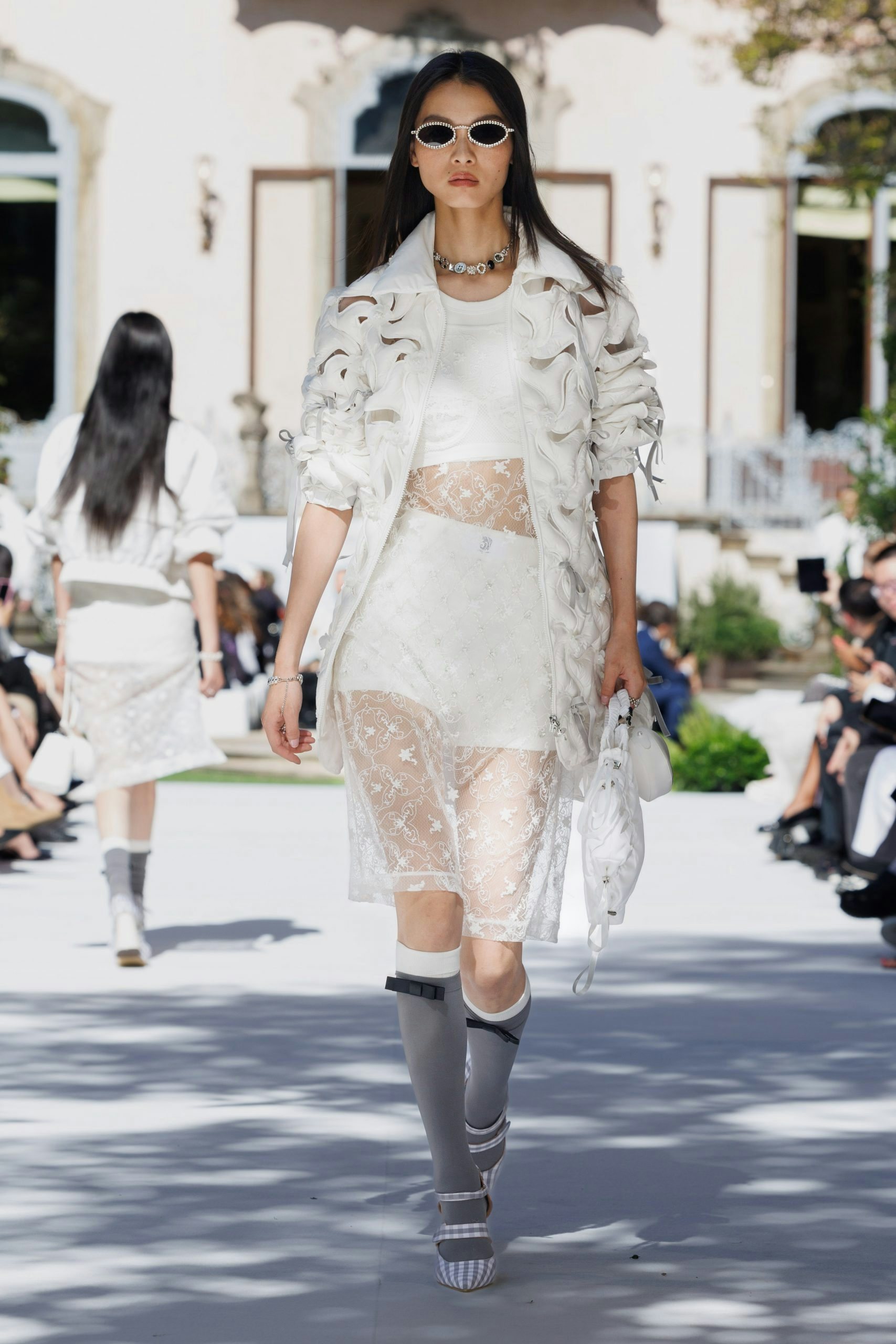 To elevate the Spring 2024 collection, Bosideng has worked with an Italian sunglasses brand, also connecting to local culture at Milan Fashion Week. Photo: Bosideng