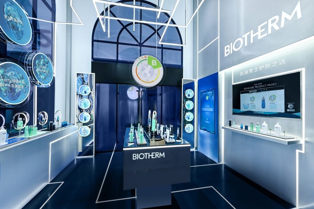 French beauty house Biotherm developed a product impact labeling system, which grades a product’s pollution levels during the supply chain process. Image: Biotherm