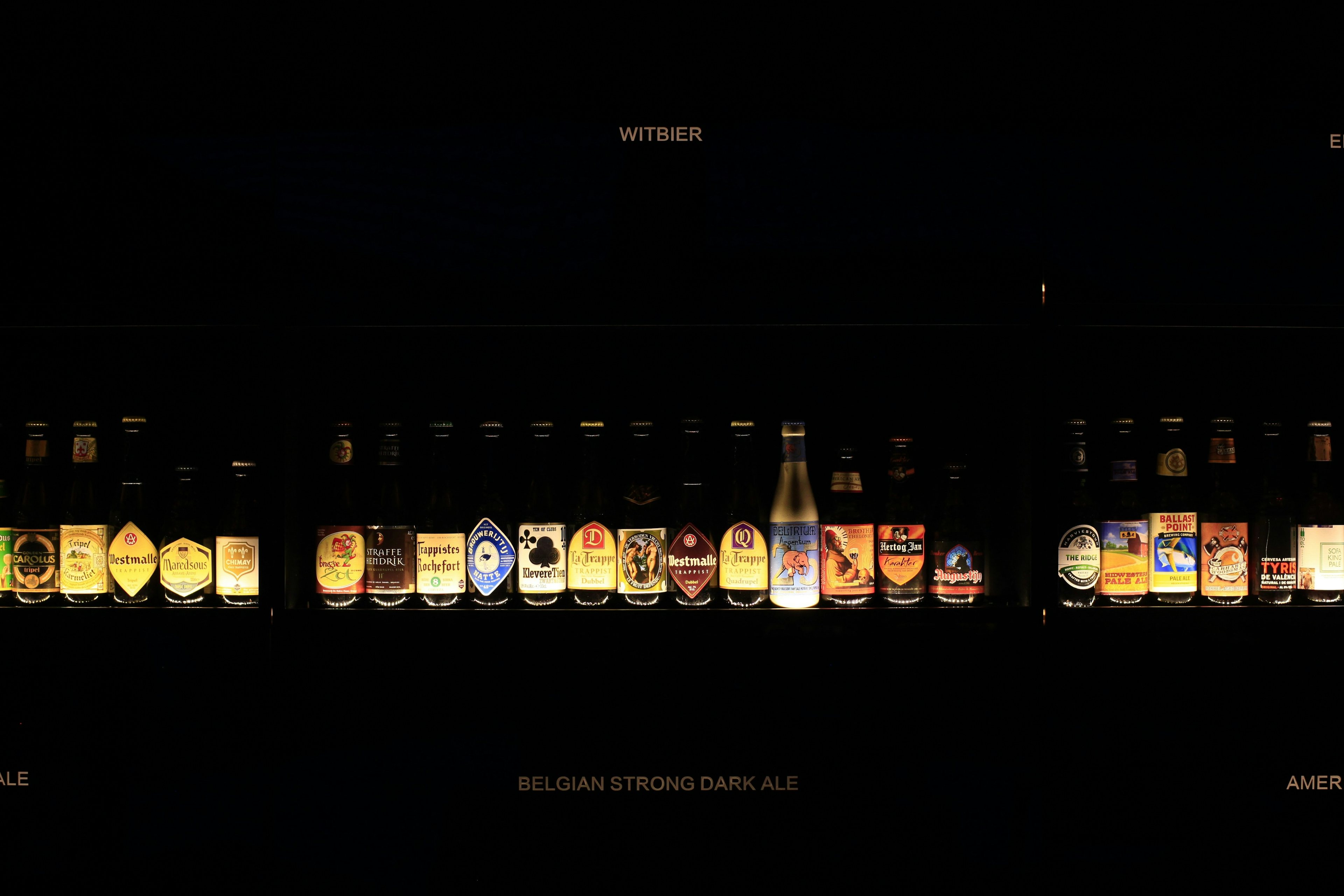 C2H60's interior design makes its imported beers, organized by style, the center of attention. (Courtesy Photo)