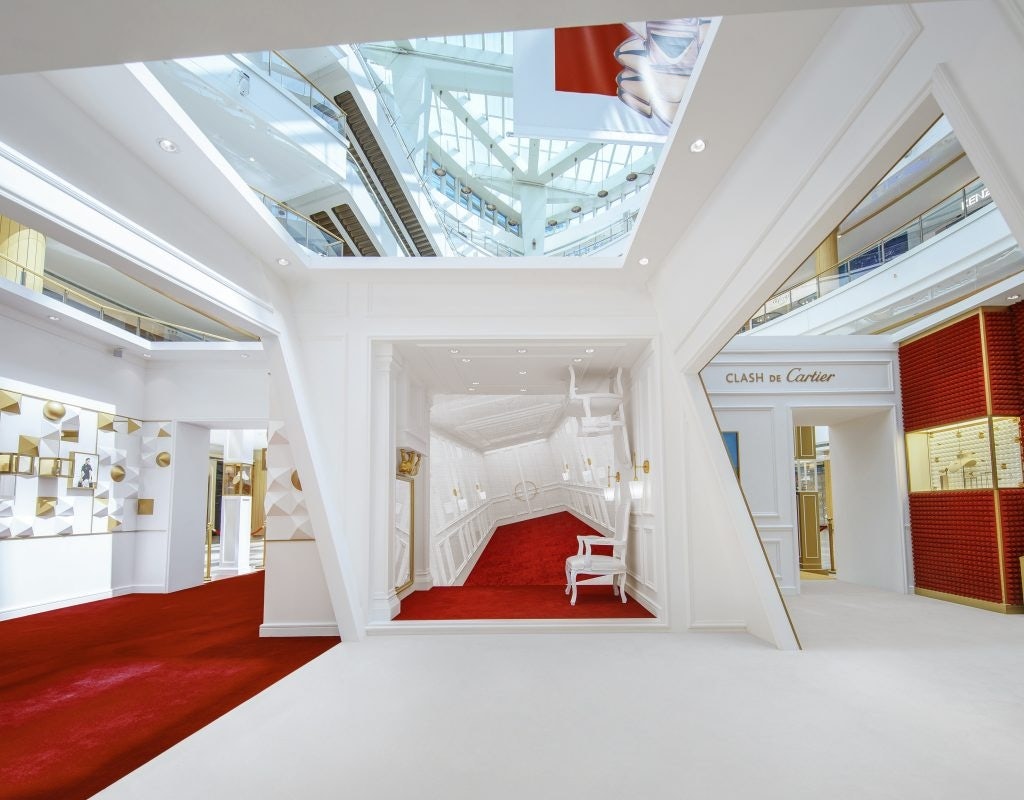 Cartier opened a pop-up store in Plaza 66's atrium in May. Photo: Courtesy of Plaza 66.