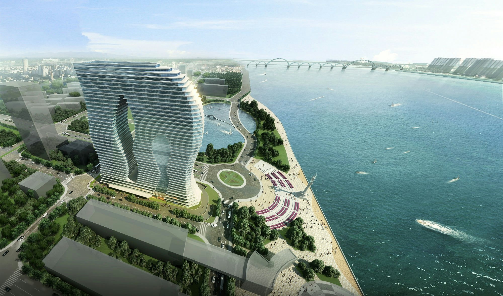 When completed, In Hangzhou will comprise of residences, a hotel, and commercial spaces overlooking the Qiantang River. (Courtesy Photo)