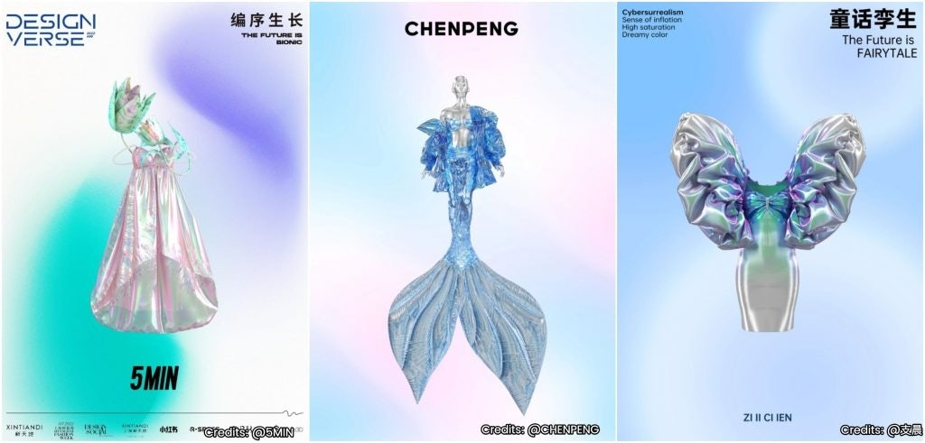 Shanghai Fashion Week collaborated with Xiaohongshu to release a total of 3,000 digital fashion items by nine designers. Photo: Xiaohongshu