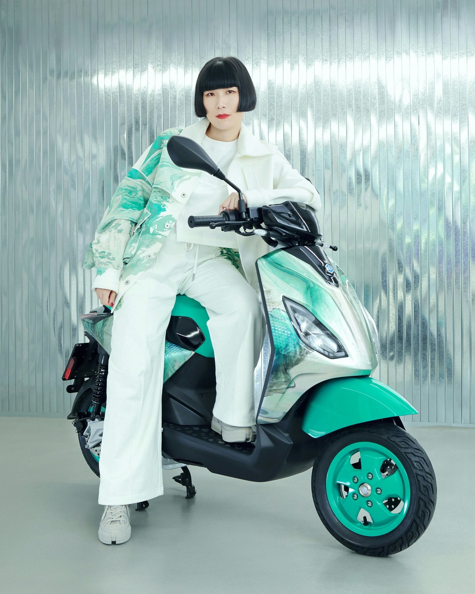 Chinese designer Feng Chen Wang worked on Piaggio's first e-scooter in Spring 2022. Photo: Piaggio