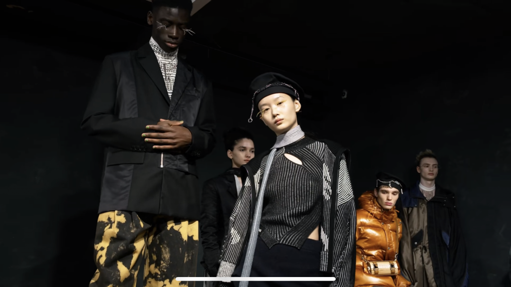Feng Chen Wang at London Fashion Week. Photo: Screenshot, Feng Chen Wang Studio