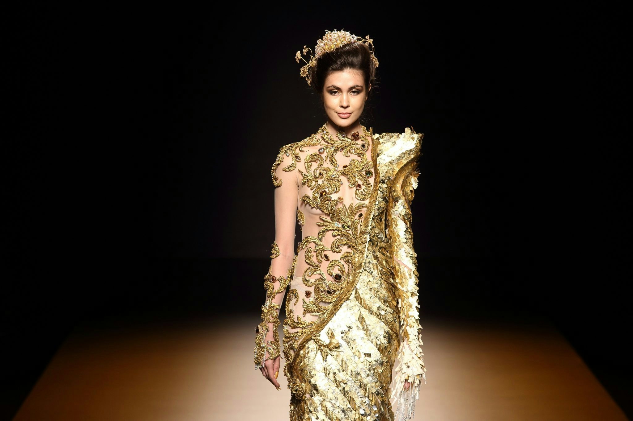 Fashion Show "Guo Pei" Haute Couture from China took place as part of the Bangkok International Fashion Week 2017