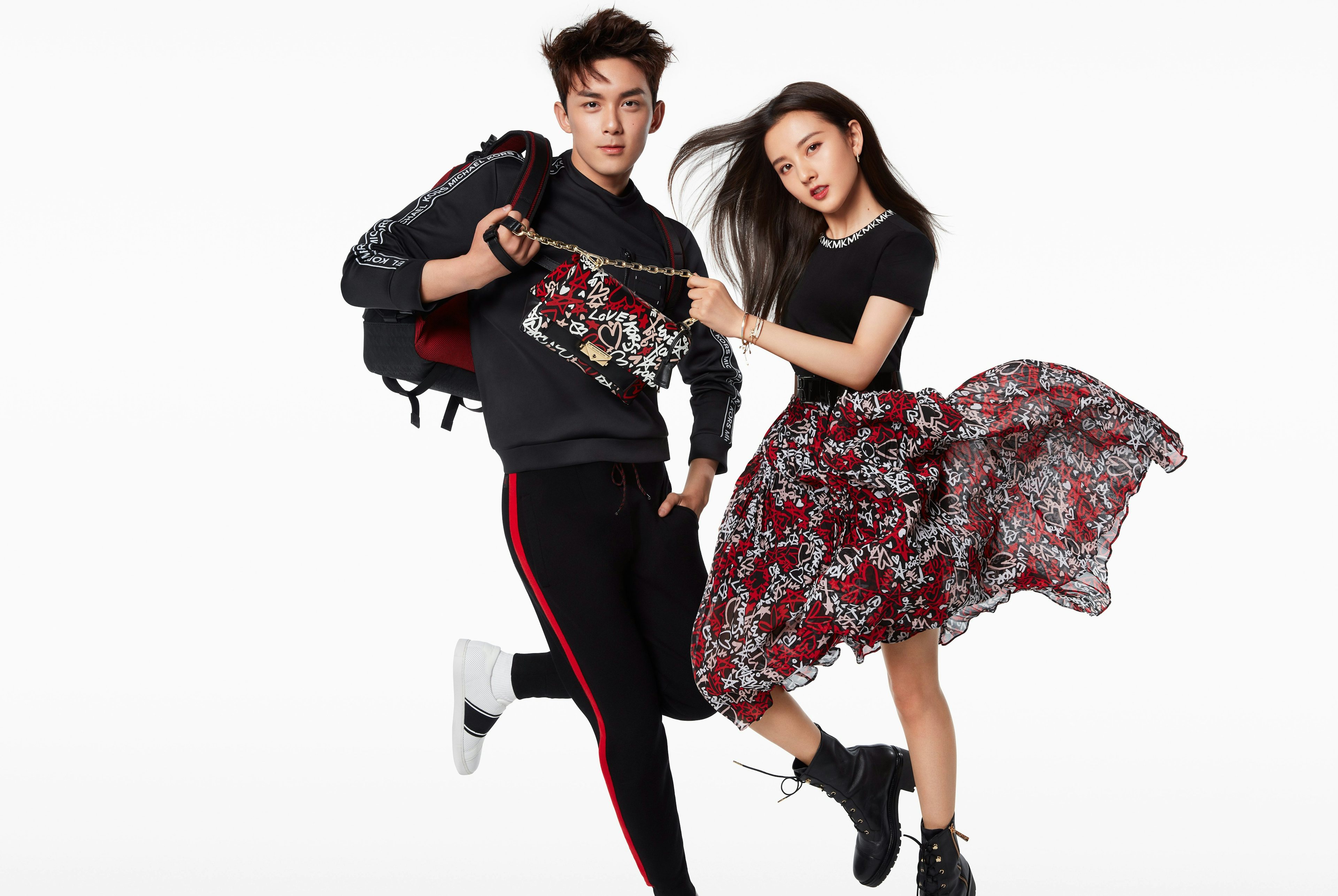 Leo Wu and Loraine Song starred in Michael Kor's 2019 Qixi campaign. Photo: courtesy of Michael Kors