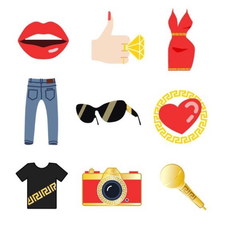 Versace’s 2017 emoji set. Photo credit: Hypebeast.com