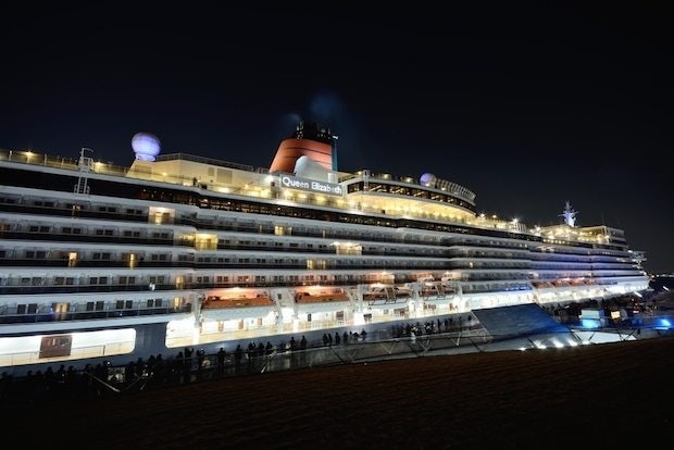 A Cunard cruise ship in Japan.  (Shutterstock)