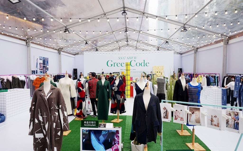 The highlight of GreenCode was a pop-up shop outside of Lane Crawford at Shanghai Times Square. (Courtesy Photo)